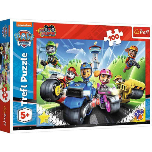 Picture of TREFL 100PCS PAW PATROL ON MOTORBIKE PUZZLE